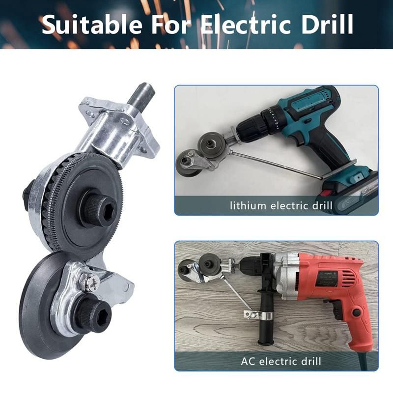 Electric Drill Shears Plate Cutter,Metal Nibbler Drill Attac