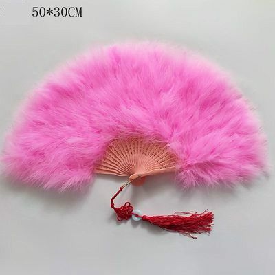 Party Hand Fans Boda Cassical Para Fan Abanico Mariage Eventail Wedding Fan Catwalk Feather Colorful Abanicos Portable Fluff