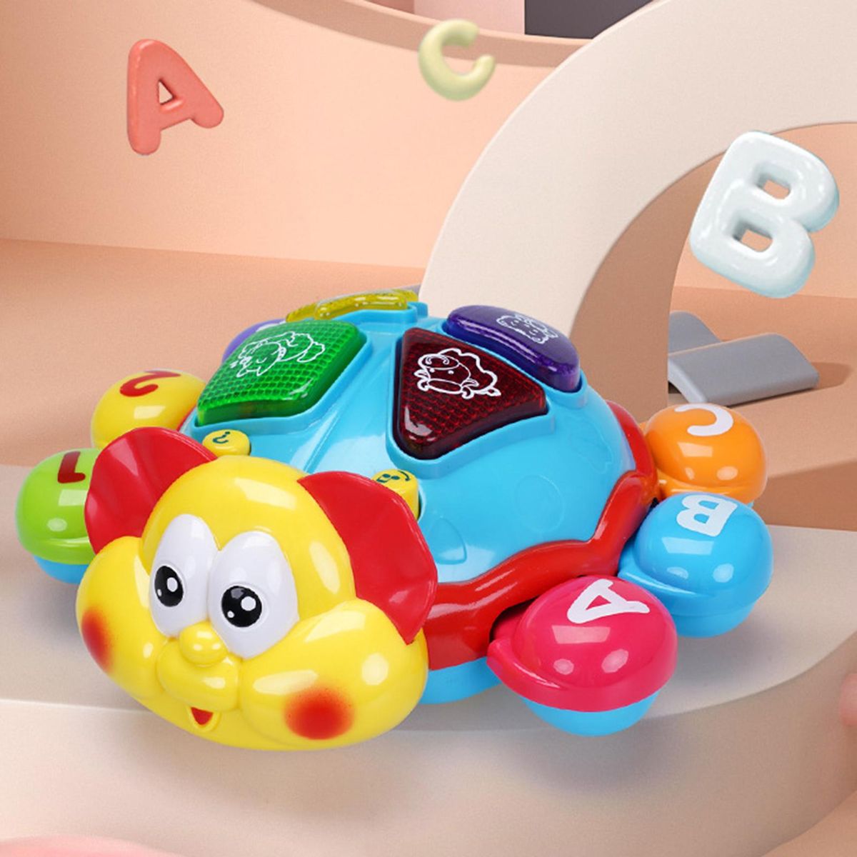 Baby Toy Music Electric Animal Toy Red