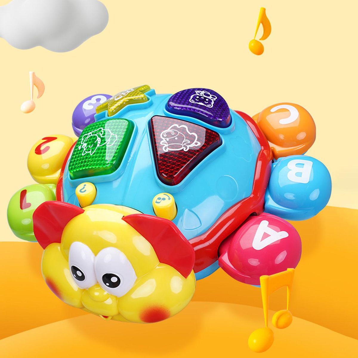 Baby Toy Music Electric Animal Toy Red