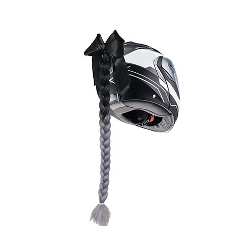 Motorcycles Gradient Ramp Helmet Decorate Braids Retro