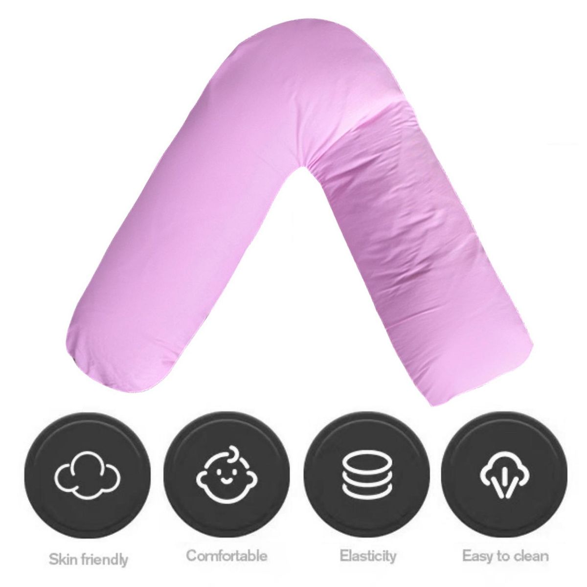 Pregnancy Pillow V-shaped Pregnancy Pillow Pink