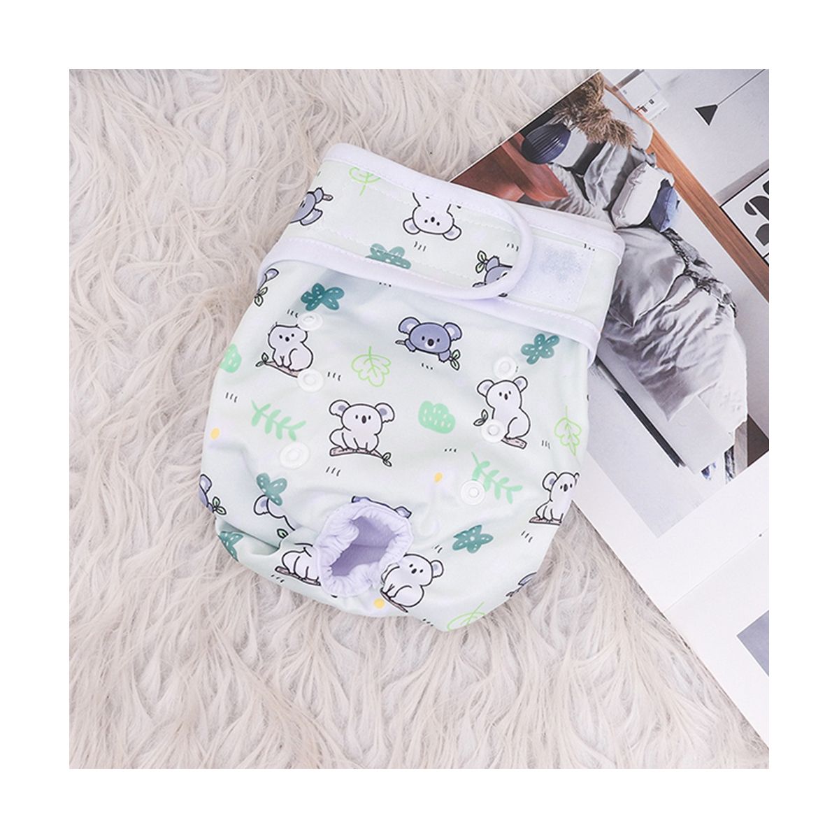 3Pcs Washable Dog Diapers Female Reusable Doggie Diapers,
