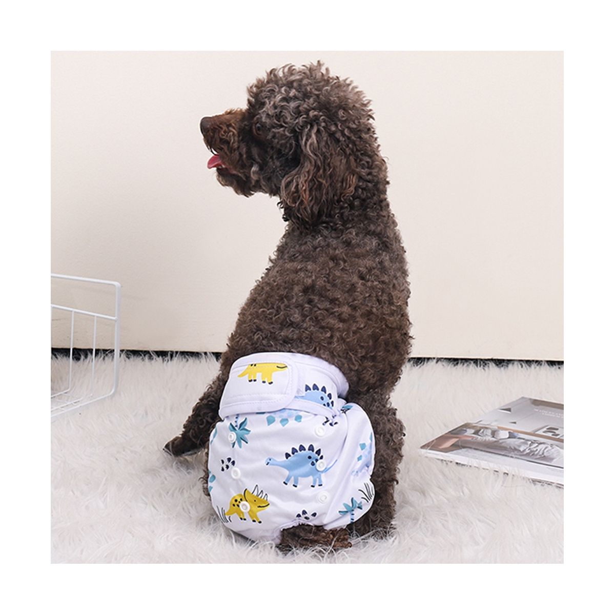 3Pcs Washable Dog Diapers Female Reusable Doggie Diapers,