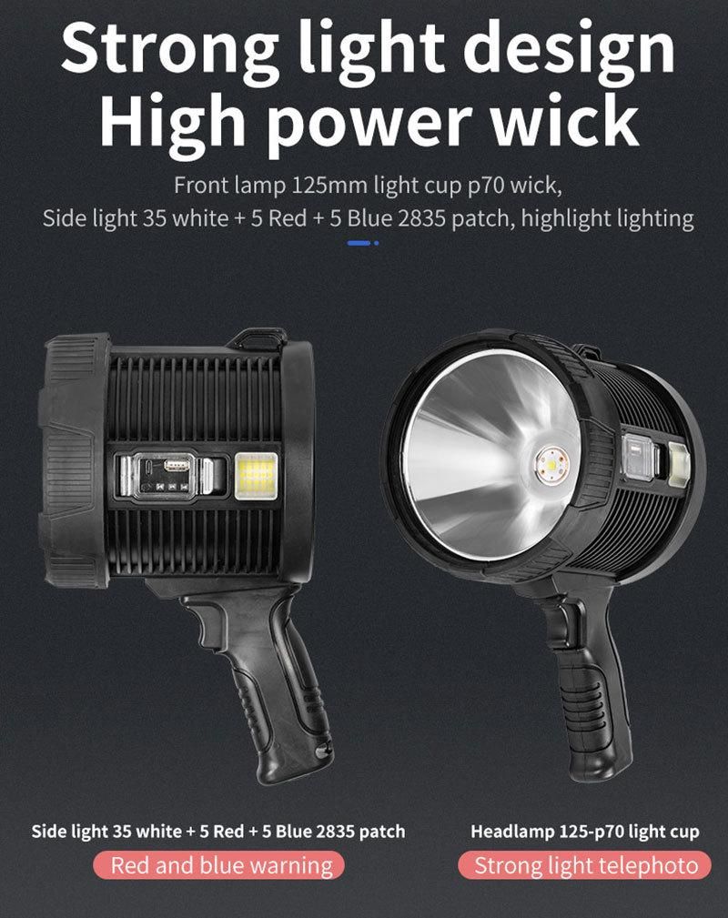 Outdoor Camping Lamp Portable Flash Light Night Fishing Emergency Flashlight Portable Searchlight