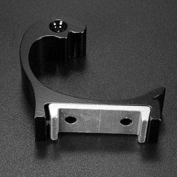Multifunction Single Double Robe Hat Coat Door Bath Balcony Aluminum Hanger Hook Black