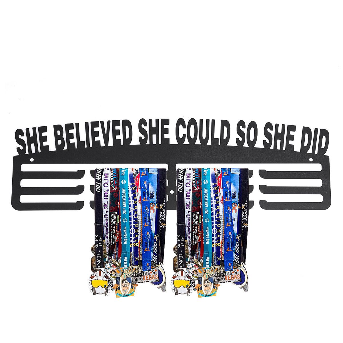 3-Tier Personalised Medal Hanger Holder Sport Gym Medals Display Rack Ideal A