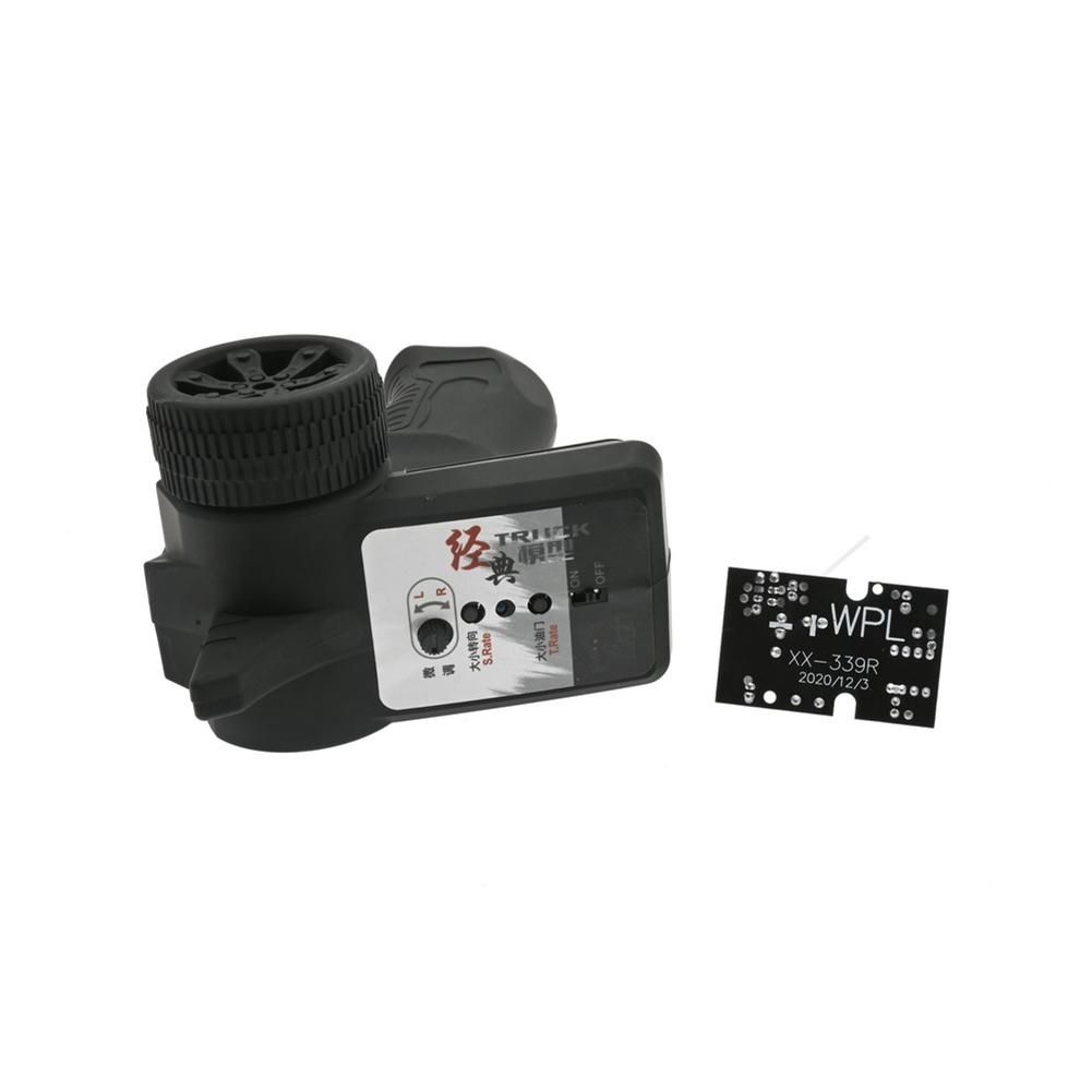 2.4G Transmitter KIT Remote Controller Receiver Board LED Lights for WPL D12 1/10 RC Car Spare Parts Accessories