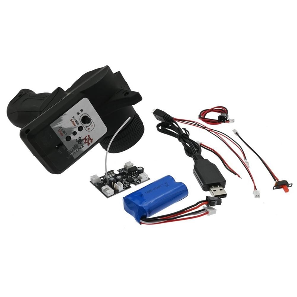 2.4G Transmitter KIT Remote Controller Receiver Board LED Lights for WPL D12 1/10 RC Car Spare Parts Accessories