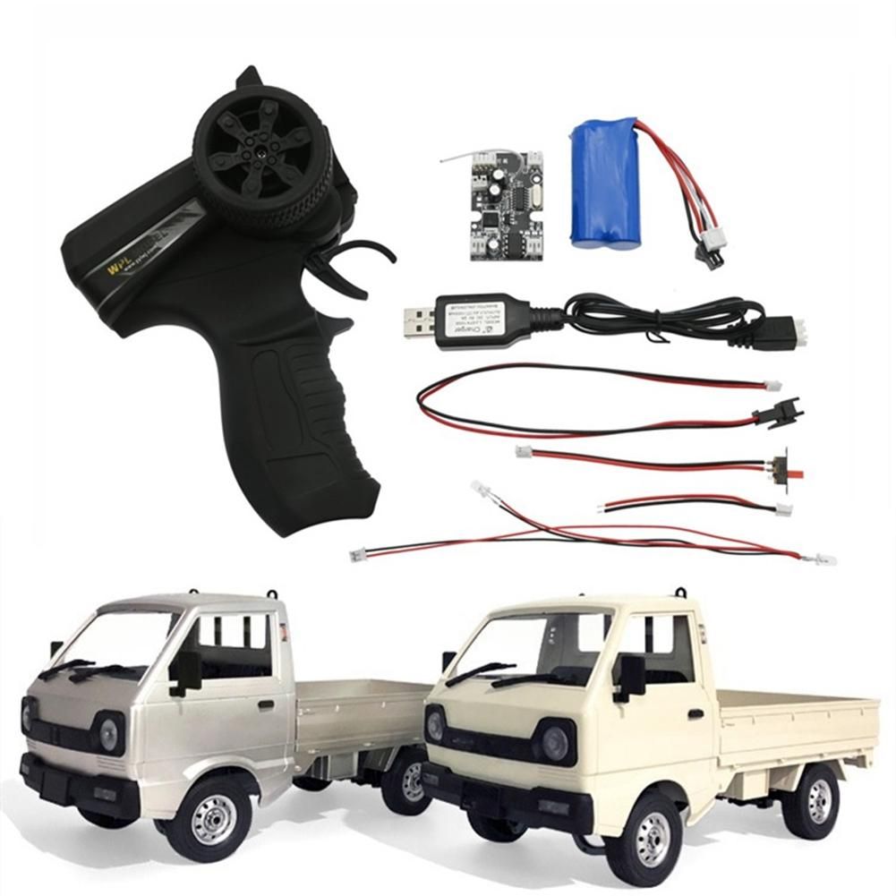 2.4G Transmitter KIT Remote Controller Receiver Board LED Lights for WPL D12 1/10 RC Car Spare Parts Accessories