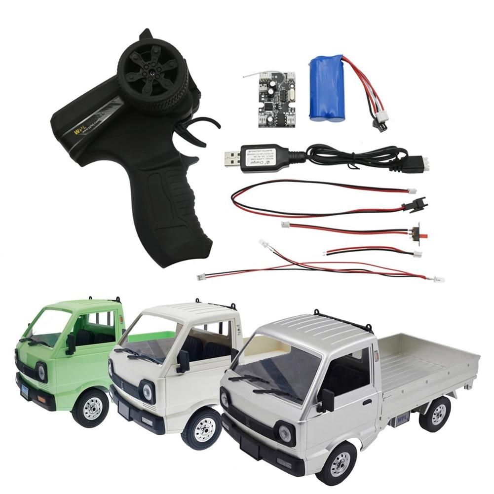2.4G Transmitter KIT Remote Controller Receiver Board LED Lights for WPL D12 1/10 RC Car Spare Parts Accessories