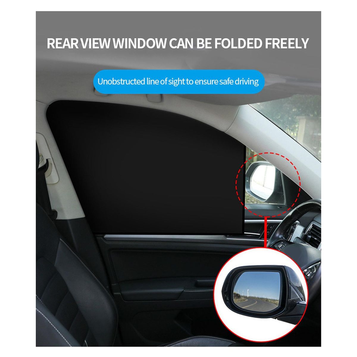 Universal Magnetic Car Window Sunshade Blocks Direct Sunlight Sun Shade Covers Automotive Curt WEF