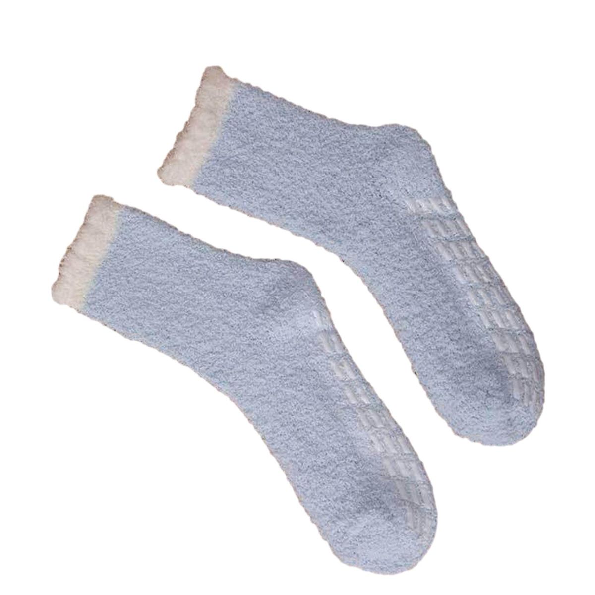Non-slip Socks Cozycloud Womens Winter Warm Slipper Socks Ultra Soft Light Blue