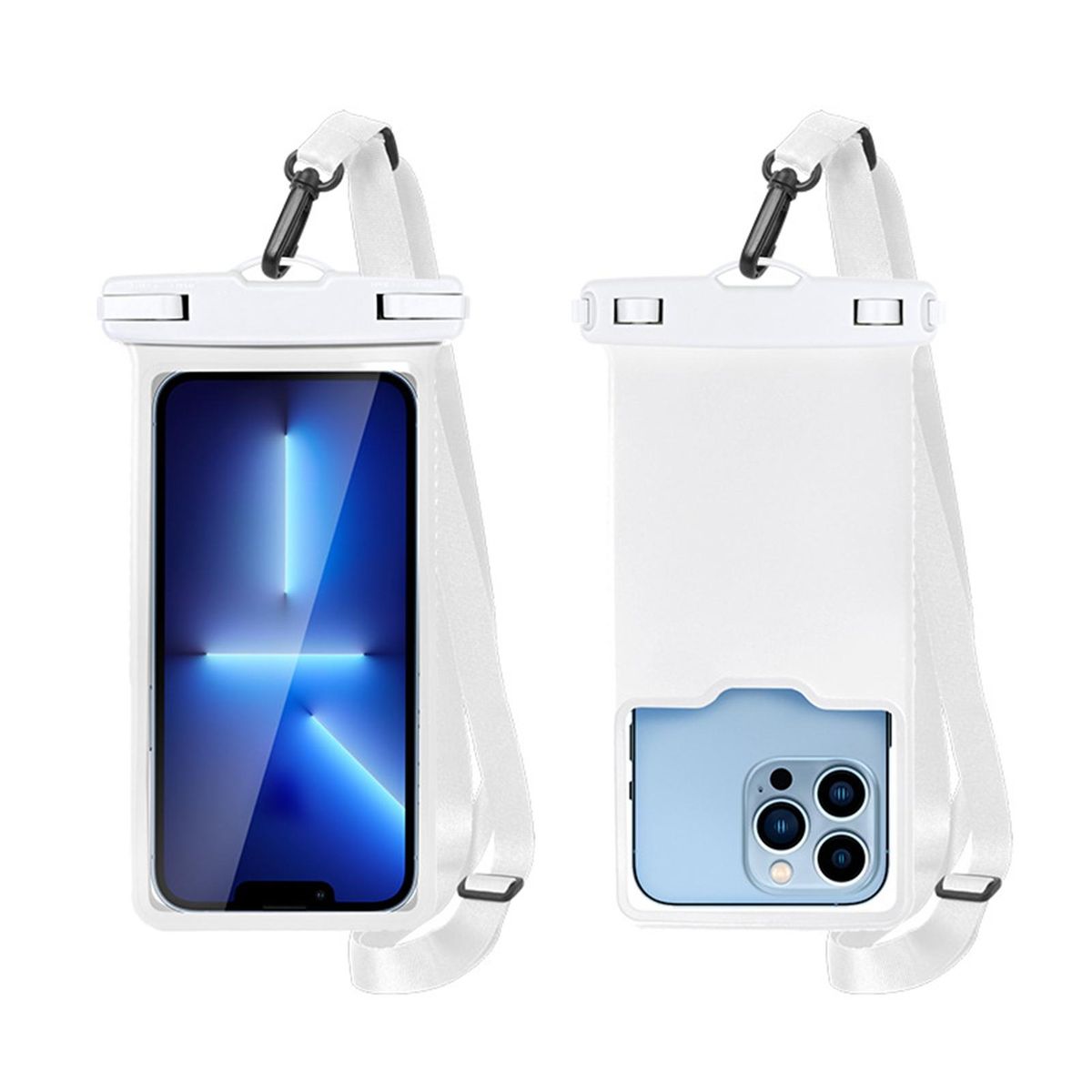Phone Waterproof Bag Cell Phone Waterproof Case White