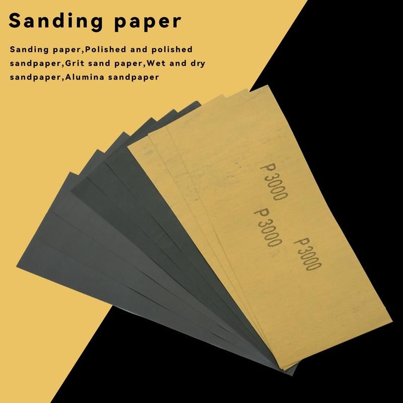 9 Pcs 3000 5000 7000 High Grit Wet And Dry Sandpaper Assortment Drywall Sanding Paper 9 X 36 Inch For Car Paint Auto Body Automotive Polishing