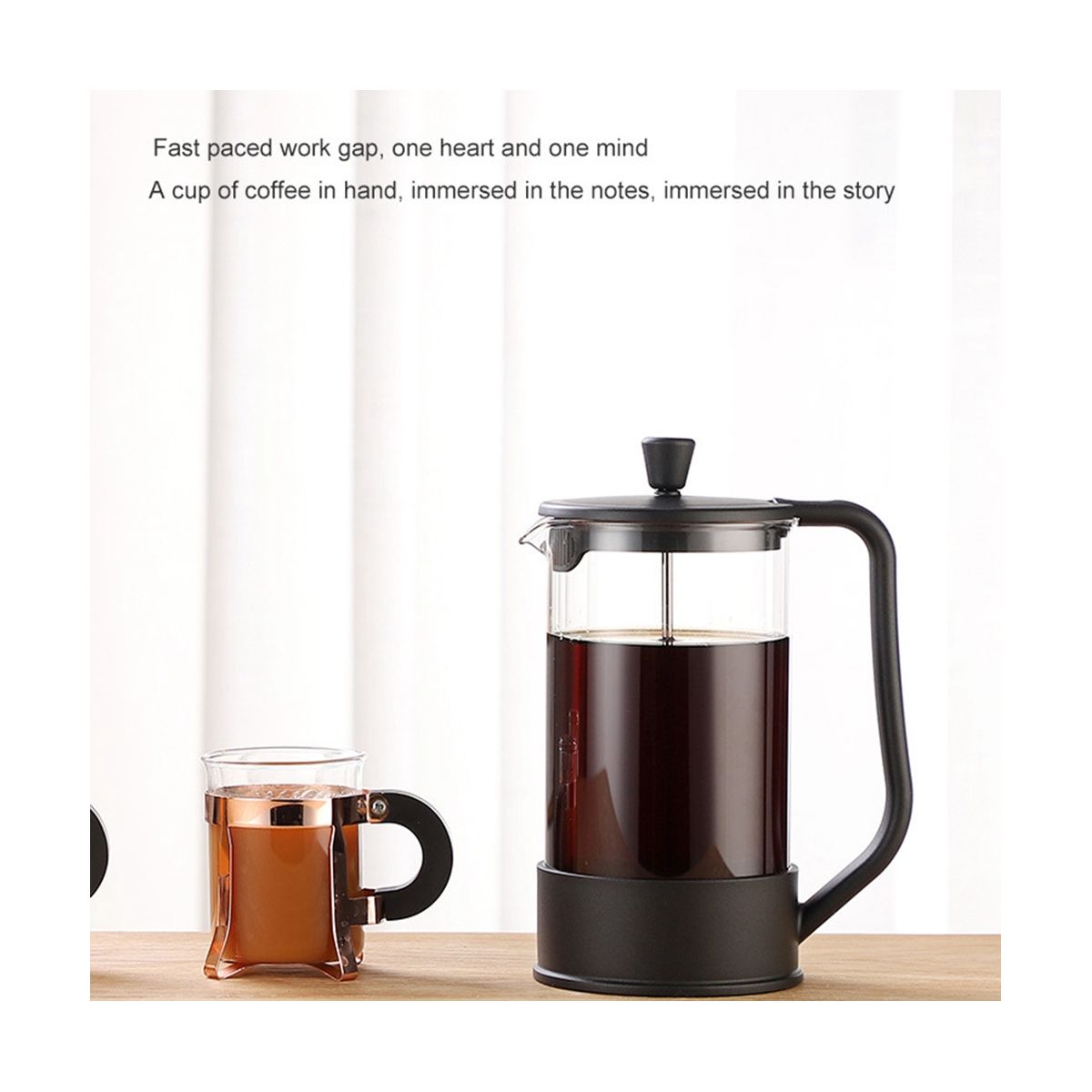Simple Pressure Pot Coffee Brewing Pot French Filter Tea Brewer