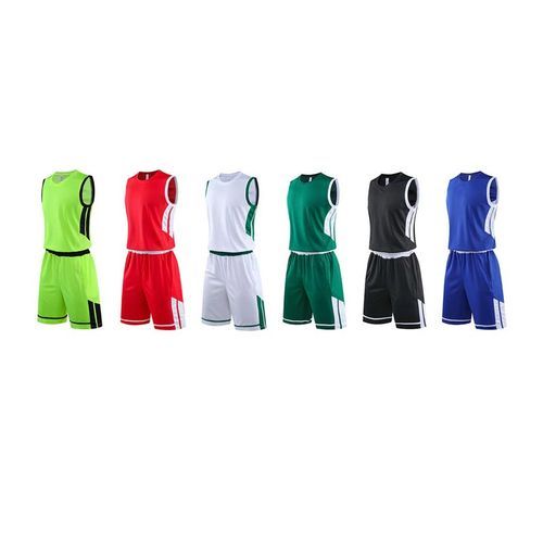 Sleeveless Tank Top Shorts Unisex Men Basketball Jersey Set