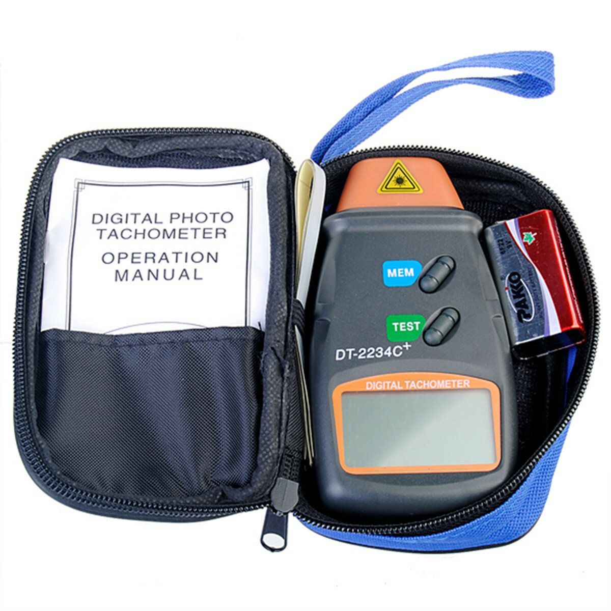 DT-2234C+ Digital Laser RPM Tachometer Non Contact