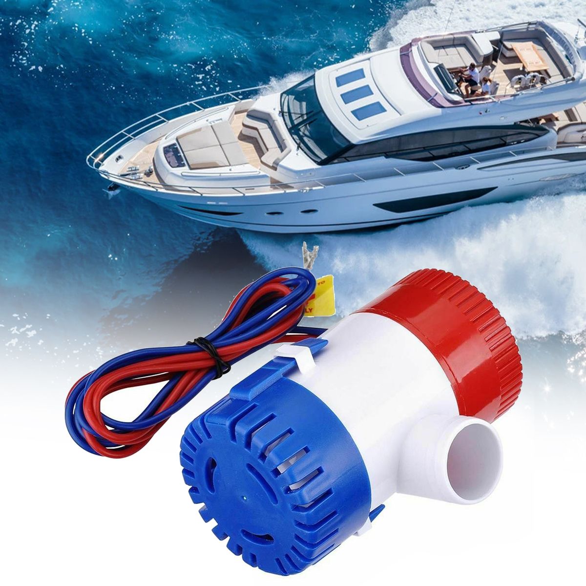 1100GPH 12V Electric Marine Submersible Bilge Pump High