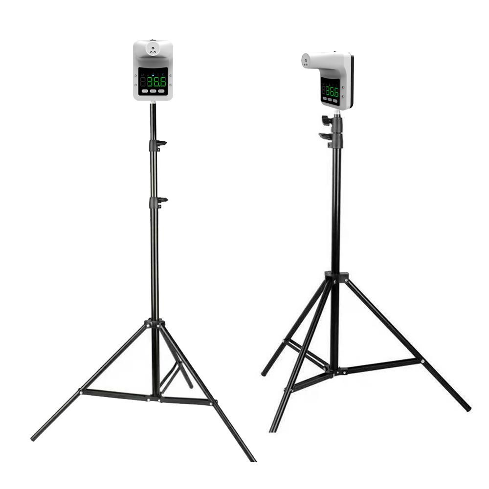 Non-contact Infrared Thermometer Tripod Adjustable Thermometer Bracket Metal Tripod with Standard 1/4 Interface 2.1m