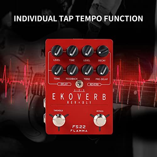 FLAMMA FS22 Stereo Delay And Reverb Pedal Digital Guitar Eff