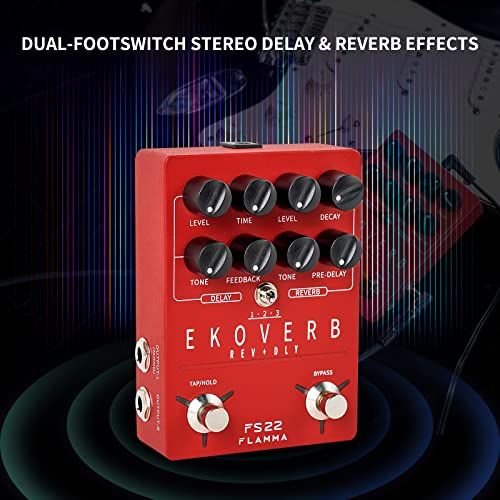FLAMMA FS22 Stereo Delay And Reverb Pedal Digital Guitar Eff