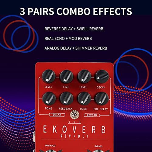 FLAMMA FS22 Stereo Delay And Reverb Pedal Digital Guitar Eff
