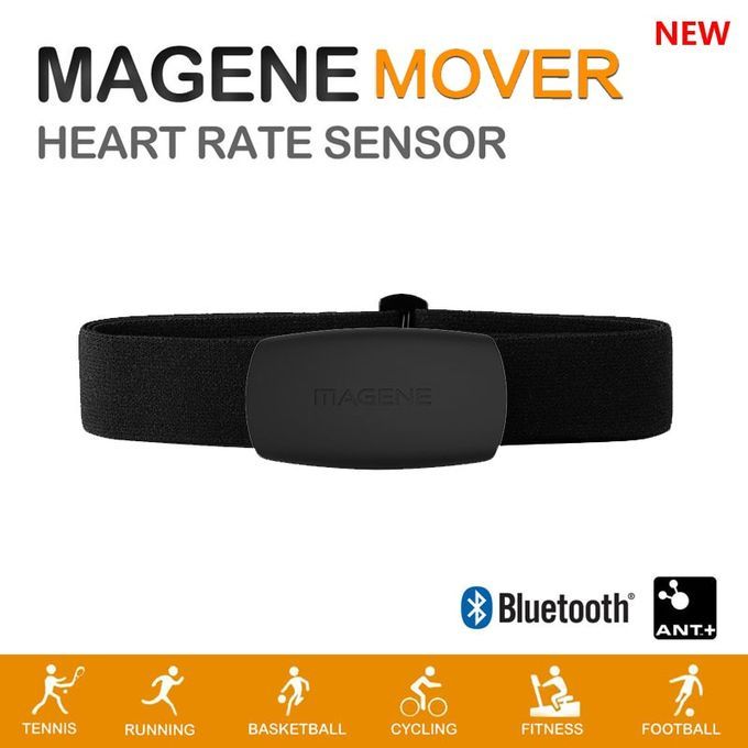 MOVER Bluetooth4.0 ANT + Heart Rate Sensor Compatible Computer Running Bike Heart Rate Monitor(#Magene MOVER)