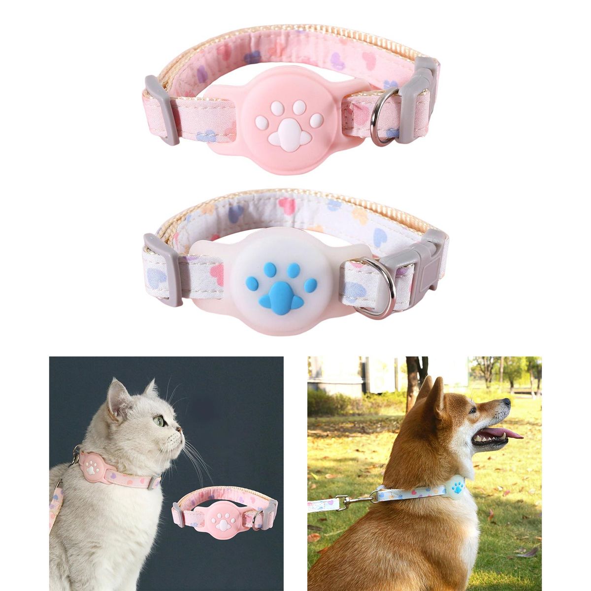 Cat Anti Lost Protective Holder Outdoor Training Dog Pink