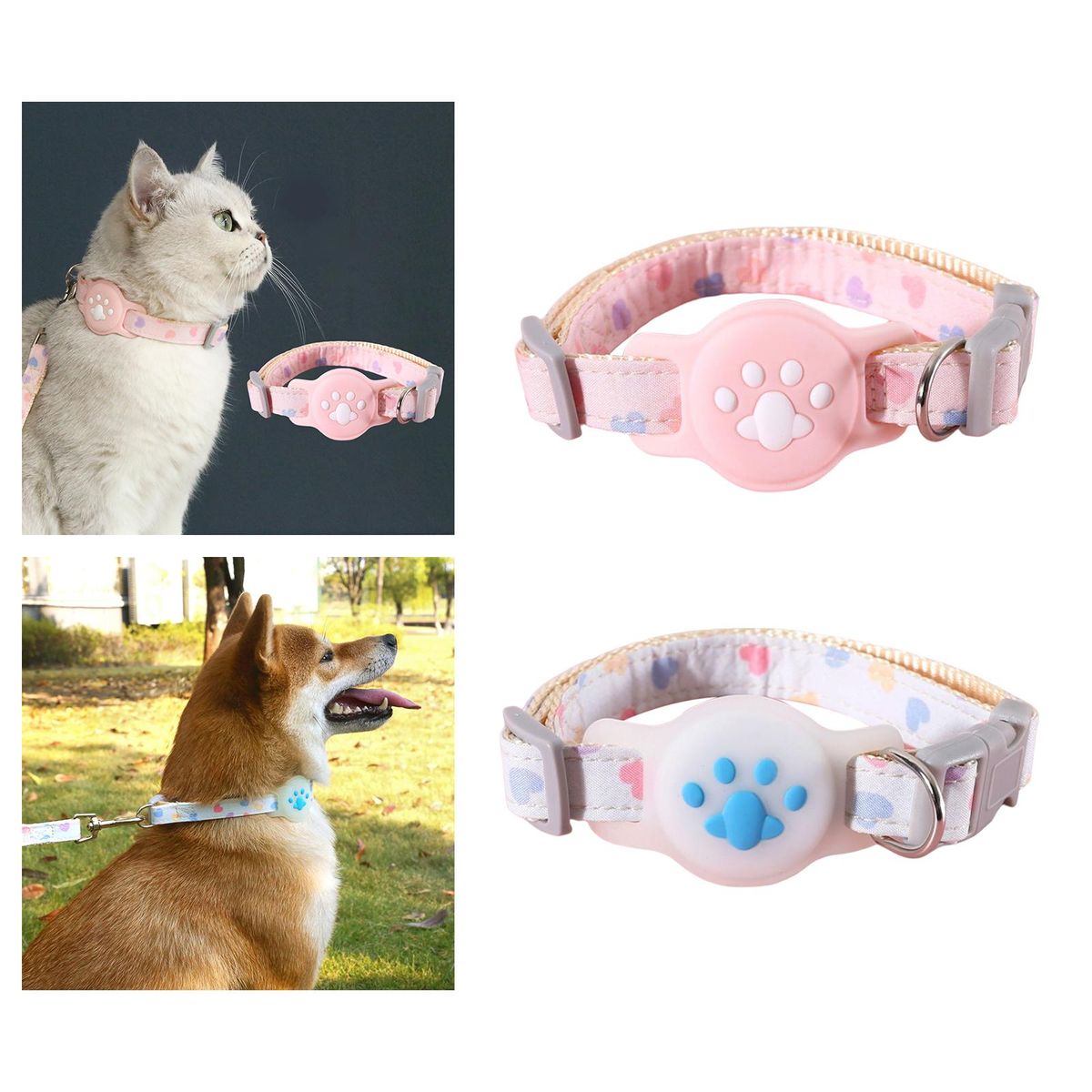 Cat Anti Lost Protective Holder Outdoor Training Dog Pink