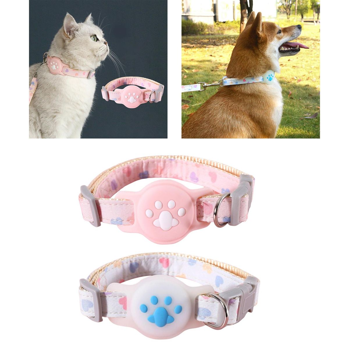 Cat Anti Lost Protective Holder Outdoor Training Dog Pink
