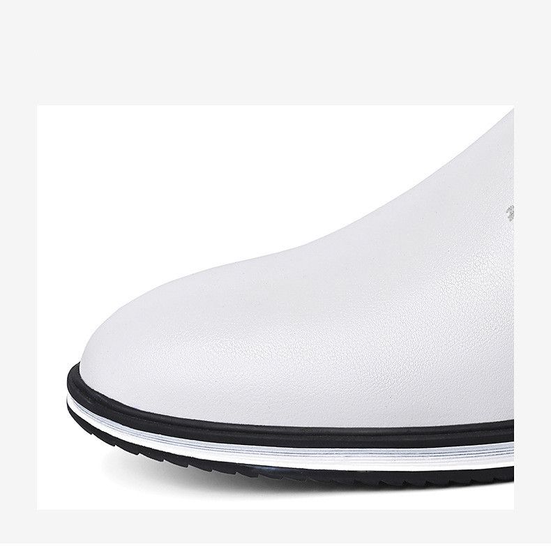 Men's Casual Oxfords Pu Leather Loafers Brogues Shoes Wedding White