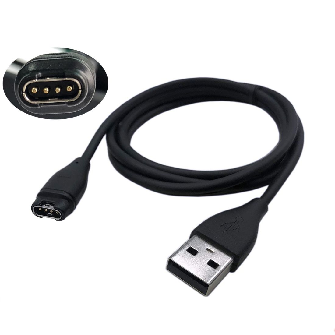 Universal USB Cable For Garmin Fenix 5 / 5x /5s, Vivoactive 3, Forerunner 935(Black)
