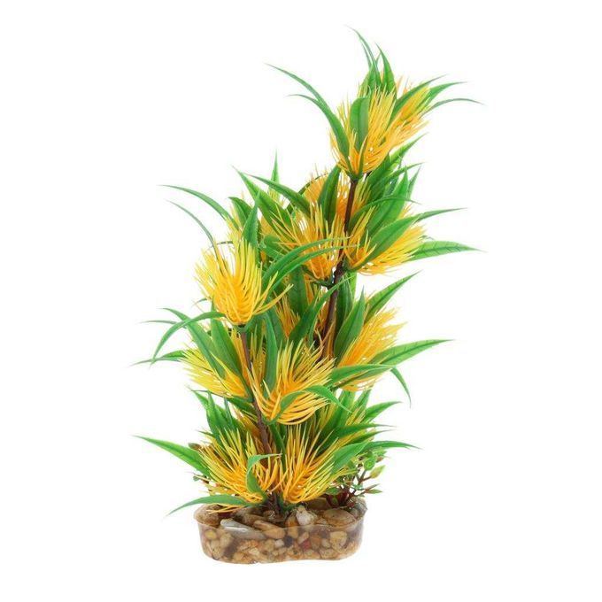 Plastic Aquarium Fish Tank Plant Rock Base Rectile Terrarium 5