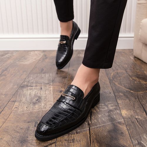 Men Business Shoes Pointed Leather Shoes Big Size Wedding Party Footwear Vintage Male Shoes
