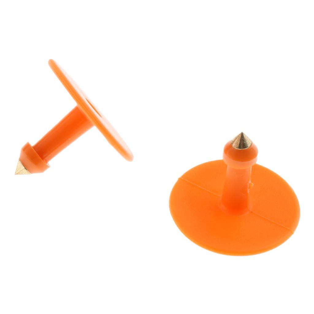 100Pcs/Set Sheep  Pig  Cow Livestock Ear Number Tag 001 Number  Orange