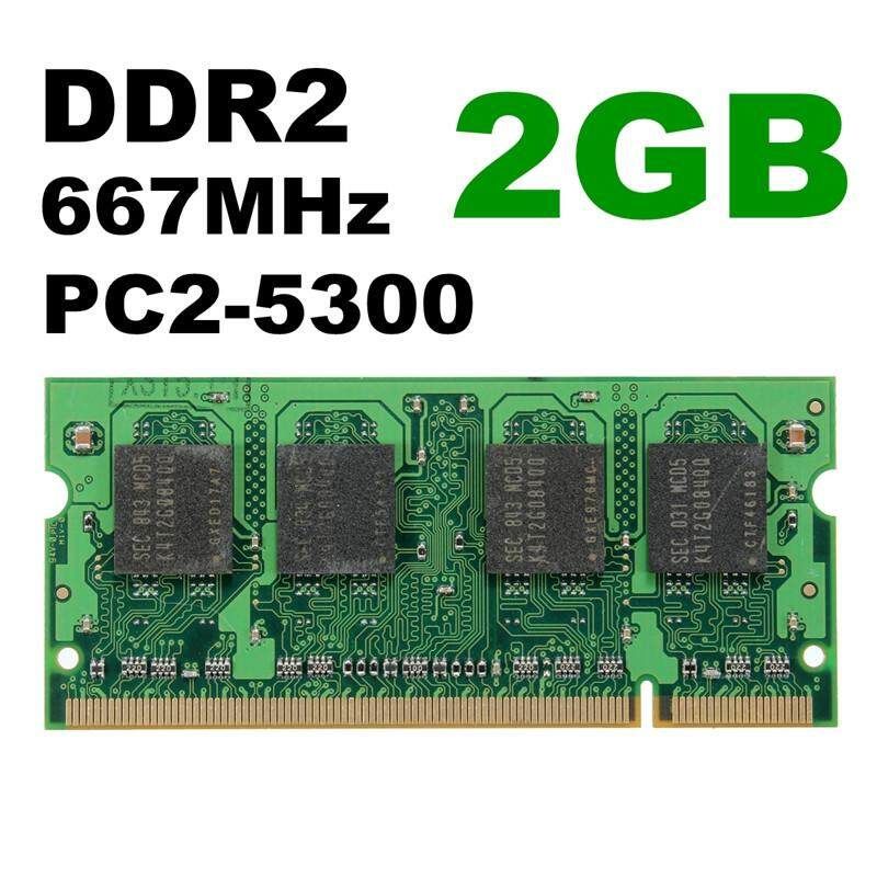 New 2GB DDR2-667 PC2-5300 NON-ECC SODIMM Notebook Laptop Memory RAM 200-Pin