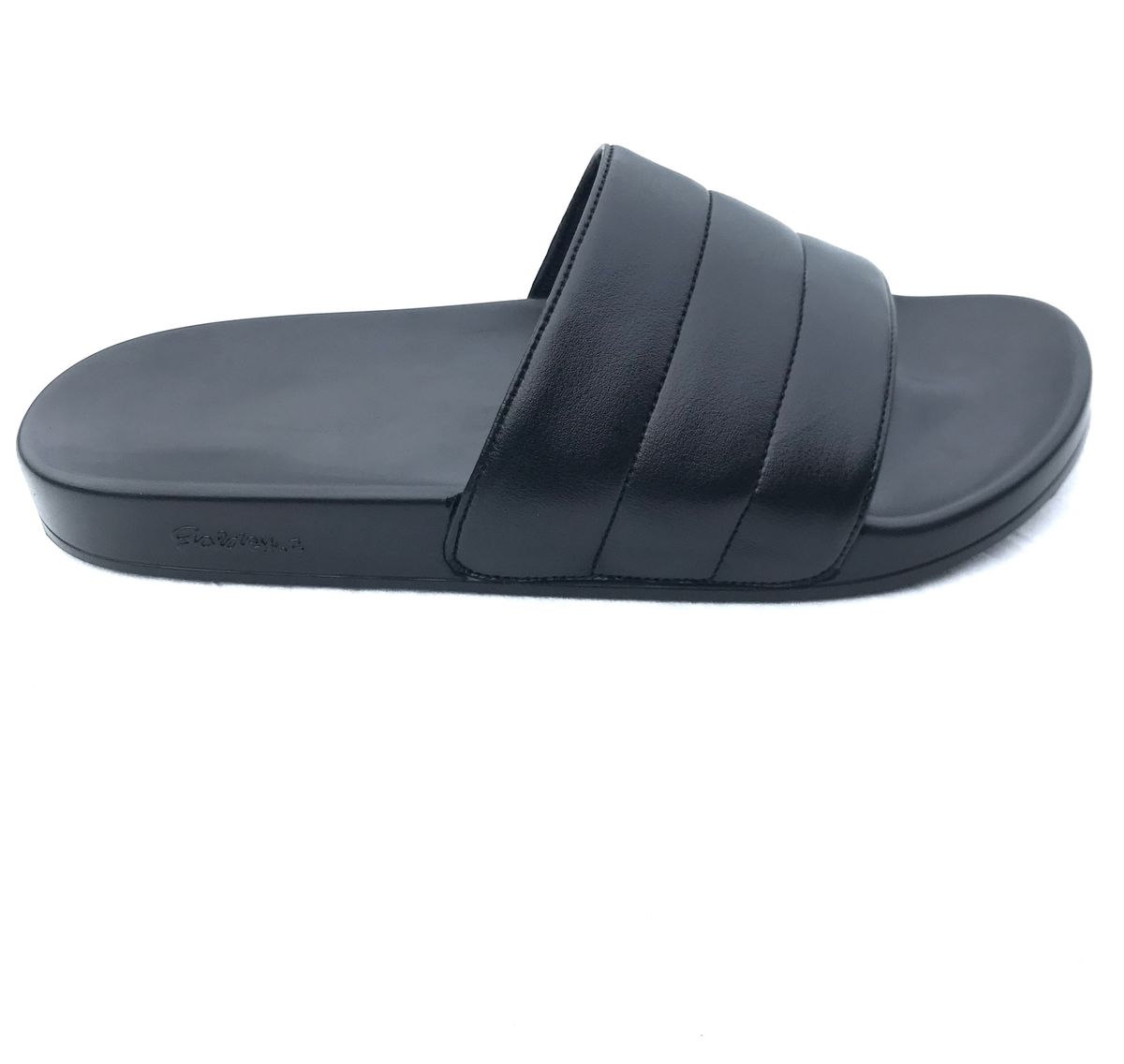 Trendy Slide Summer Slippers - Black