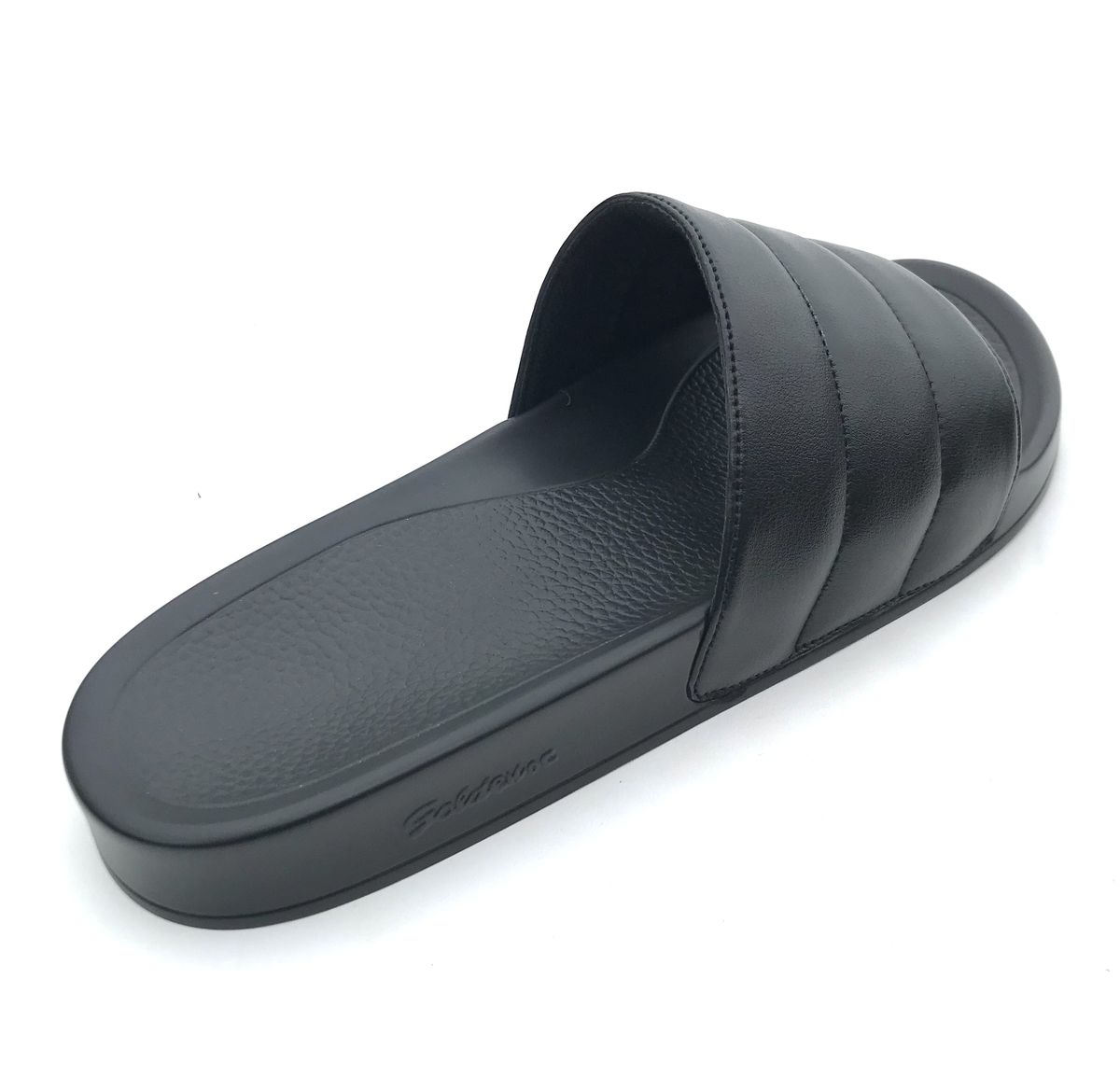 Trendy Slide Summer Slippers - Black