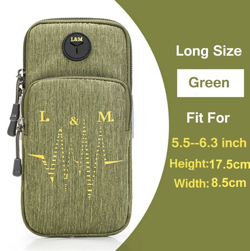 Outdoor Arm Bag Case For Blackview A55 A70 A95 A80 Pro BL6000 Pro BV4900 BV6300 BV6900 BV9700 BV9800 BV9900 Armband 2 Pockets