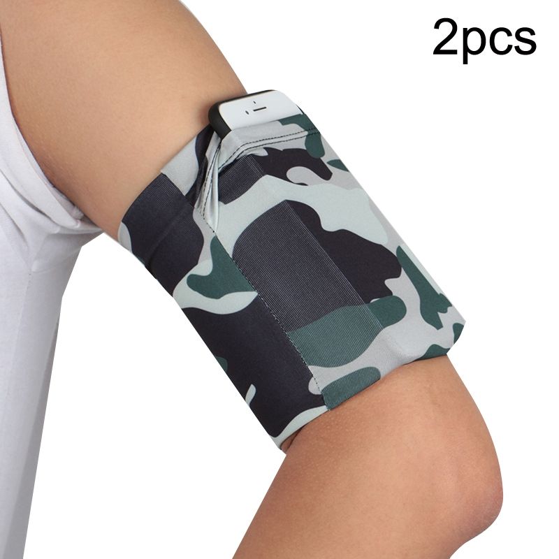 2pcs Outdoor Fitness Mobile Phone Arm Bag