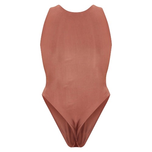 Sleeveless Bodysuit - Brown