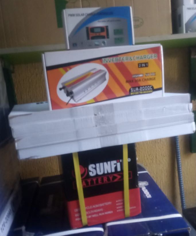 2000watts Complete Solar Kit With 40amps Battery