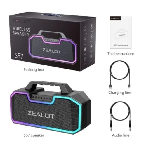 S57 Bluetooth Speaker - 80w -14400mAh