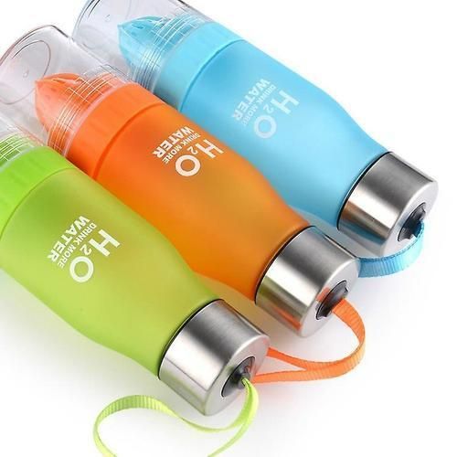 H2O Water Bottle With Citrus Press-yellow