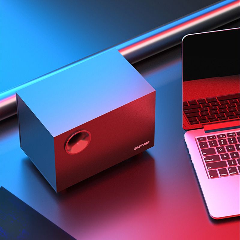 Bluetooth Wireless Speaker For PC Laptop Computer SAST S05 Small  Wired Speakers Subwoofer Android Phone Gaming Stereo Subwoofer