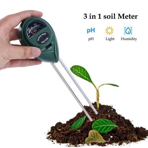 Soil PH Meter Moisture Meter Light  PH Test Kits 3-in-1