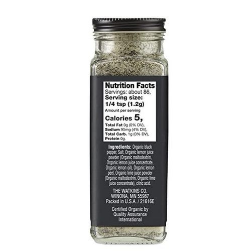 Organic Lemon Pepper Blend,3.6oz 104g