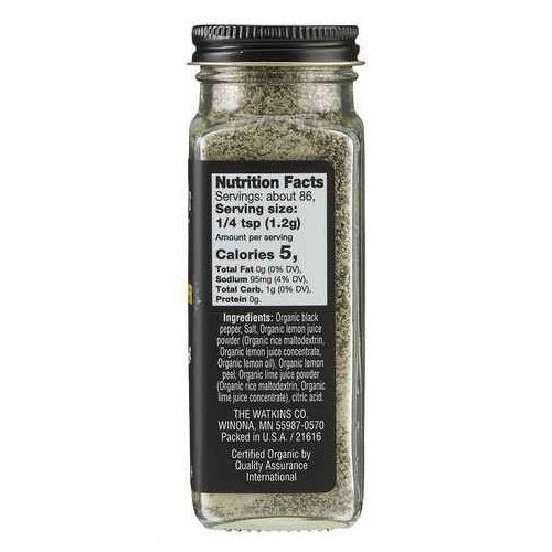 Organic Lemon Pepper Blend,3.6oz 104g
