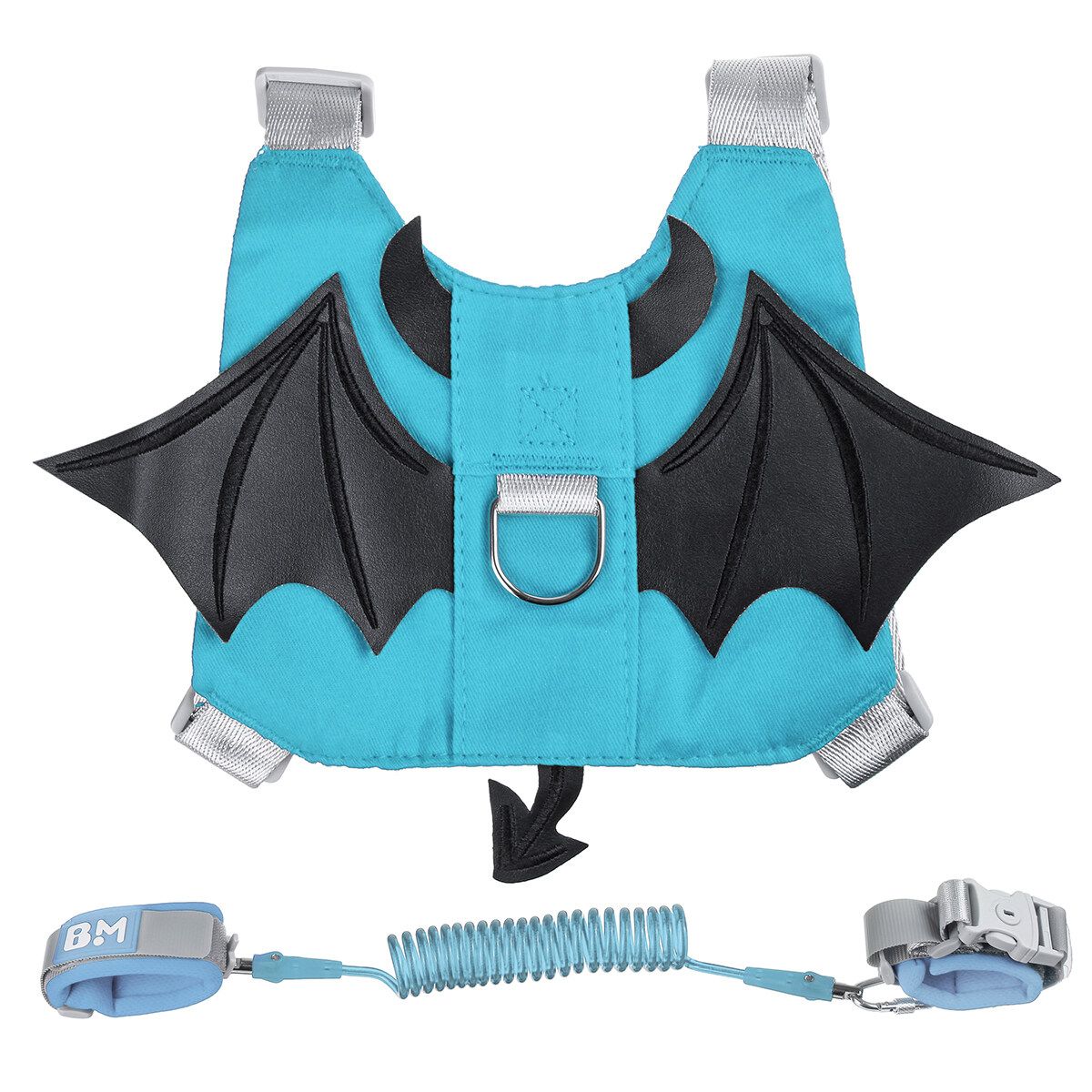 Anti Lost Kids Leash & Toddlers Wrist Strap 2.5 Meters Child Harness Child Safety Wristband Hand Belt Strap For 1 To 10 Years Old Child Blue Devil
